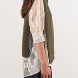 Lauren Manoogian Apparel Womens Sweaters Tabard Olive / One Size