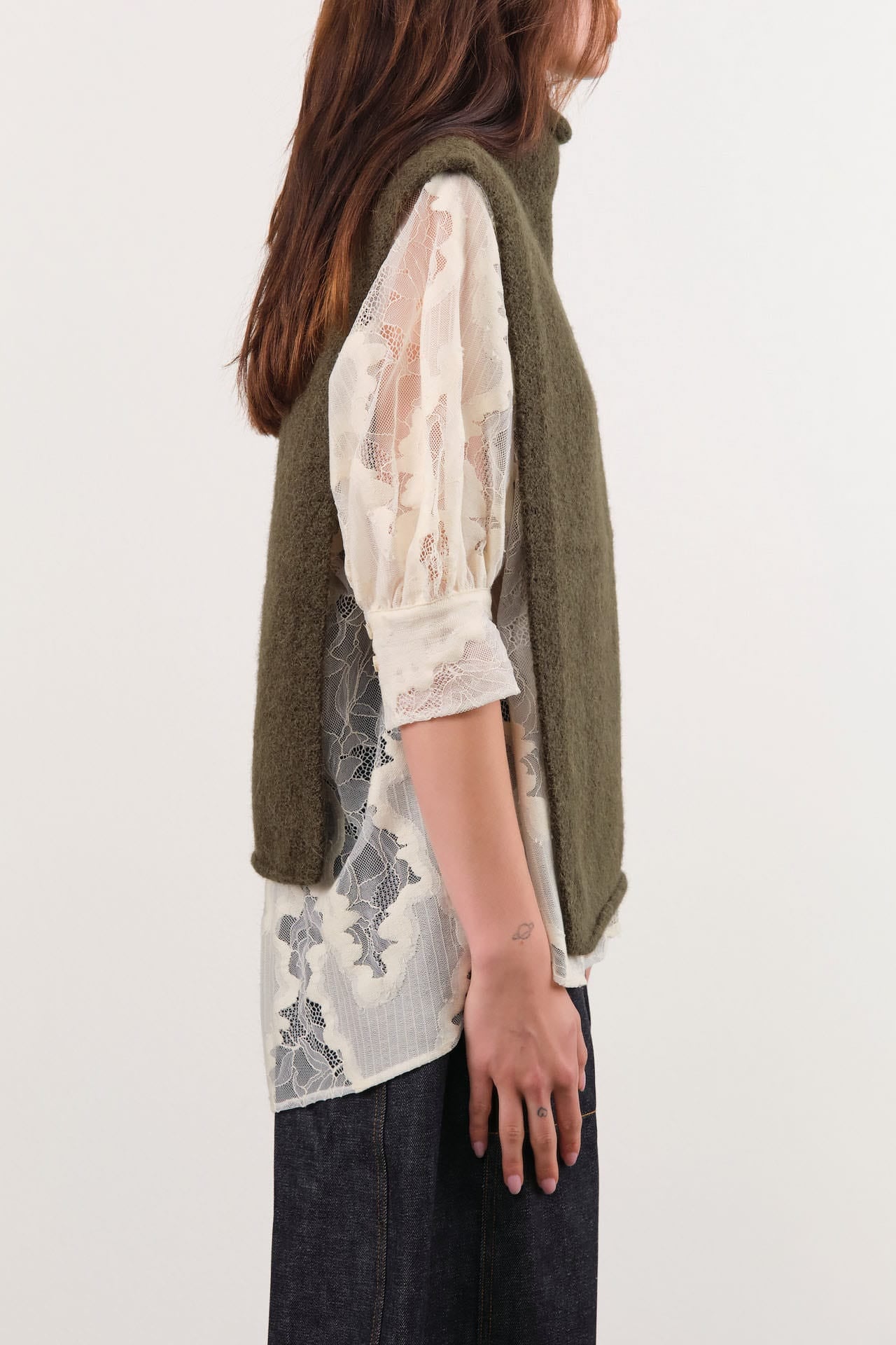 Lauren Manoogian Apparel Womens Sweaters Tabard Olive / One Size