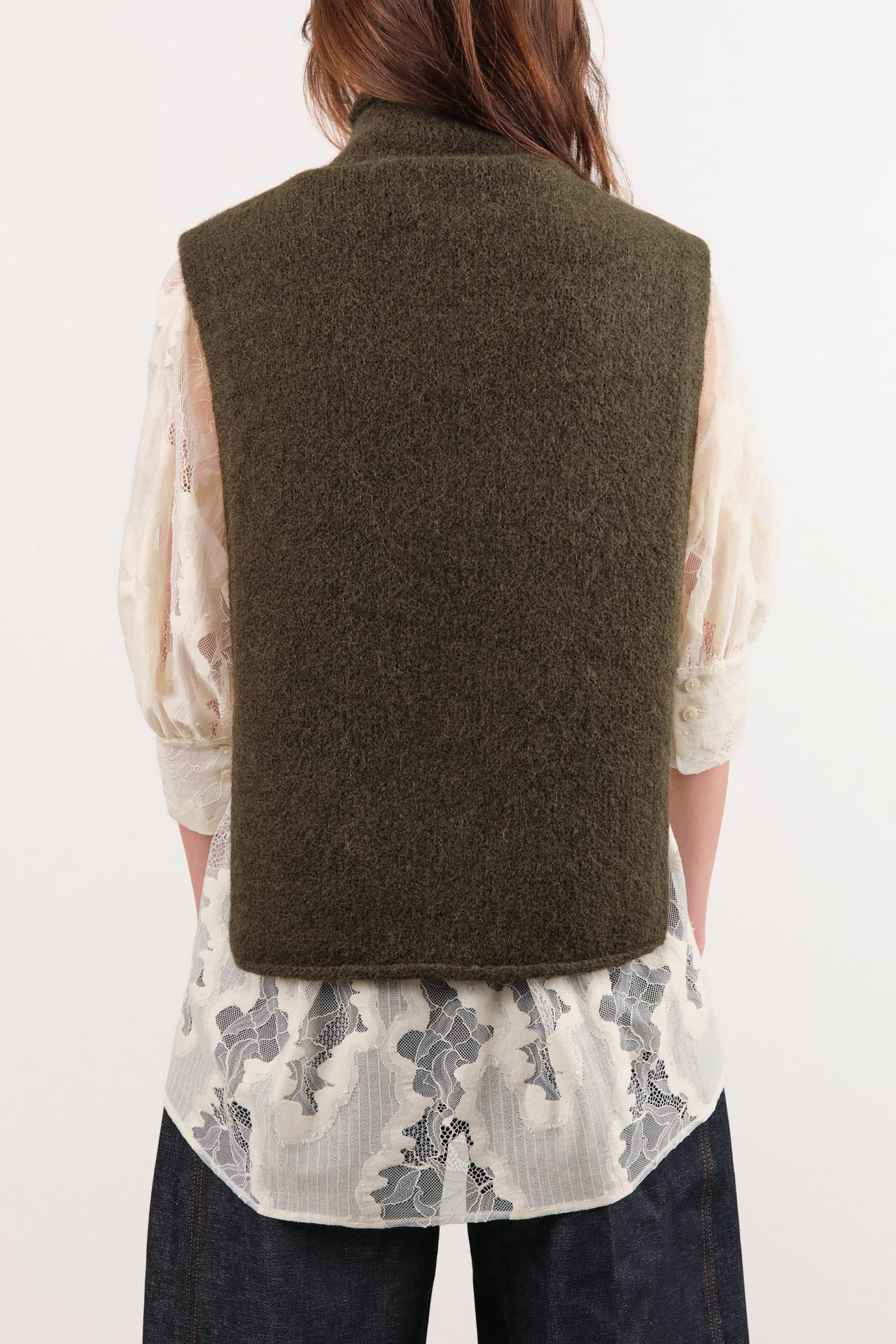 Lauren Manoogian Apparel Womens Sweaters Tabard Olive / One Size