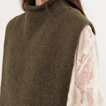 Lauren Manoogian Apparel Womens Sweaters Tabard Olive / One Size