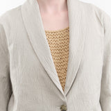 Texture Blazer in Pewter