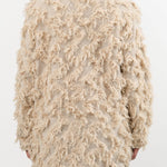 Lauren Manoogian Apparel Womens Sweaters Tufted Cardigan Flax / One Size
