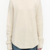 Waffle Crewneck Sweater by Lauren Manoogian in Vanilla