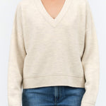 Wide V Neck By Lauren Manoogian in Ecru