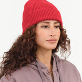 Framboise Red Beanie by Le Bonnet