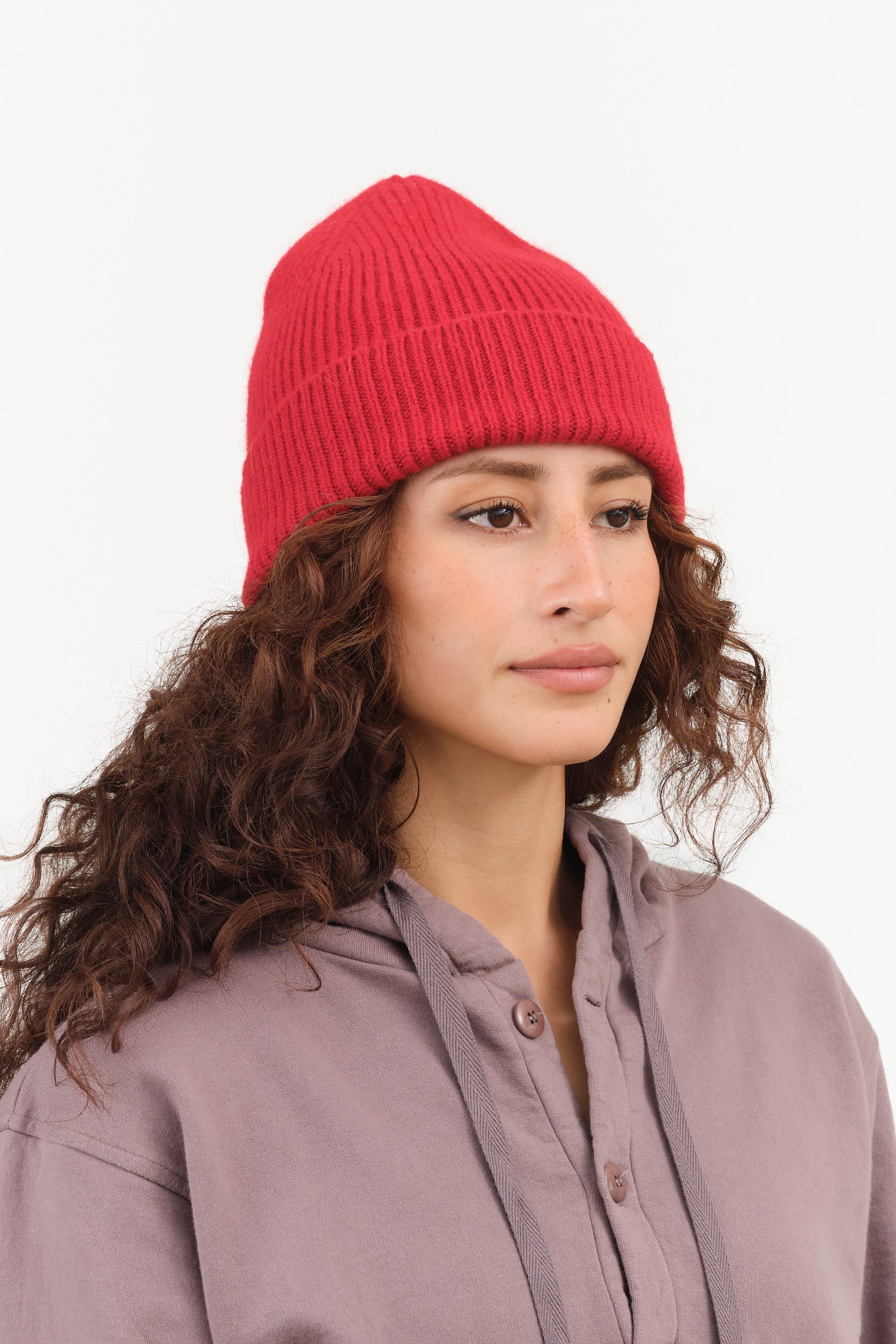 Framboise Red Beanie by Le Bonnet