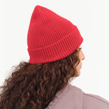 Le Bonnet Cashmere Beanie in Framboise Red