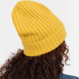 Le Bonnet Le Grand Bonnet in Mustard Yellow Cashmere