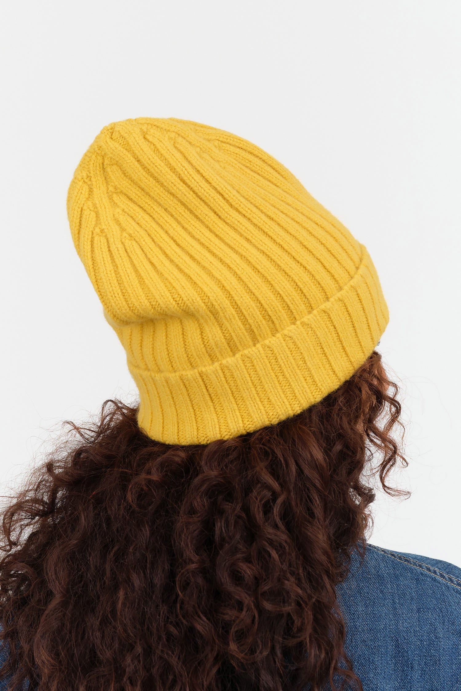 Le Bonnet Le Grand Bonnet in Mustard Yellow Cashmere