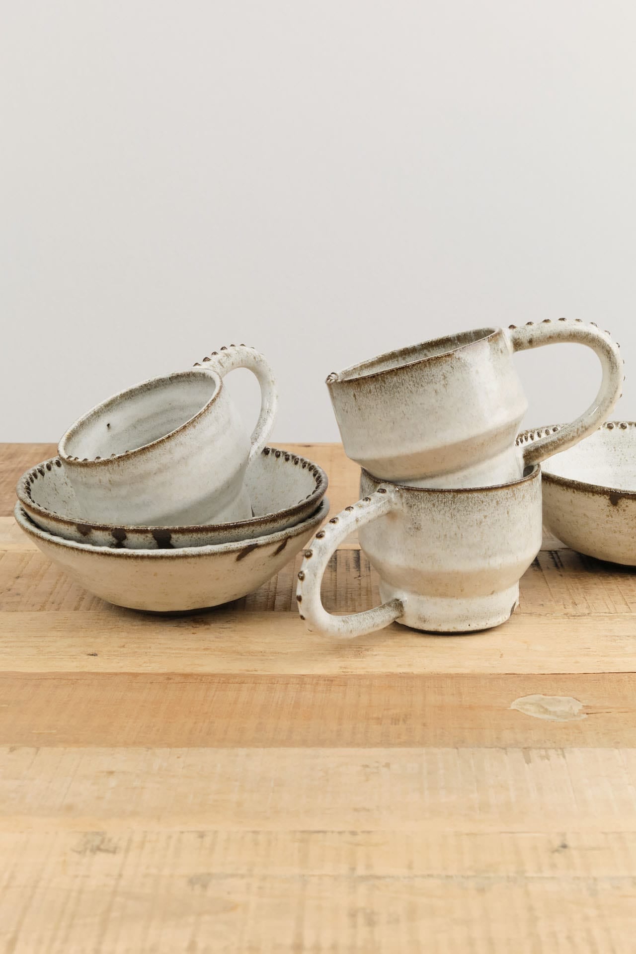 Lesley Anton Home Kitchen Dishware Bead Bowl in Moon Moon