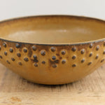 Lesley Anton Home Kitchen Dishware Dot Bowl in Kelp Kelp