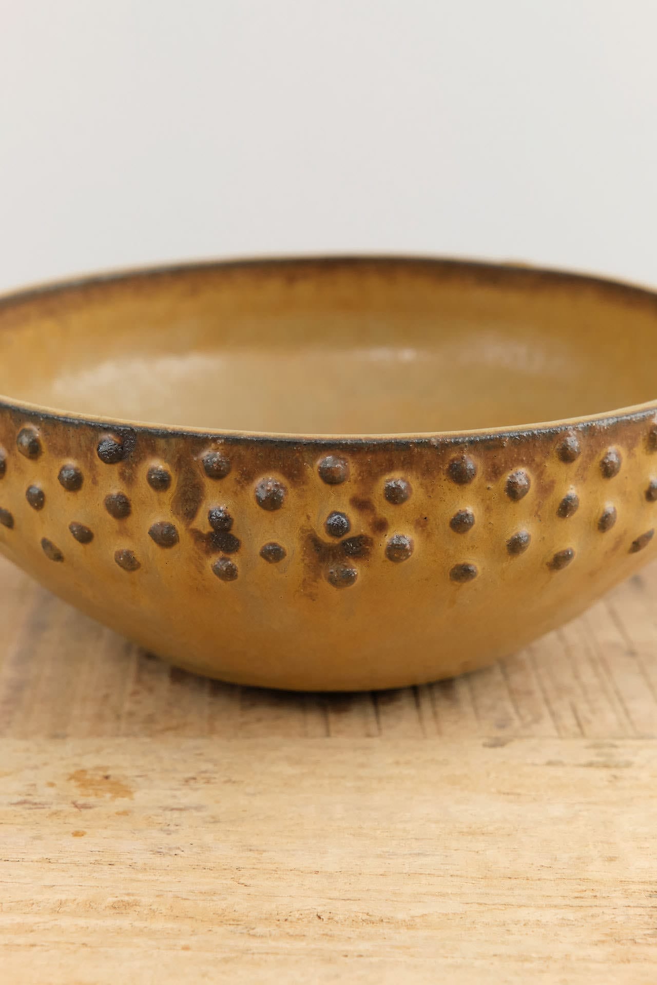 Lesley Anton Home Kitchen Dishware Dot Bowl in Kelp Kelp