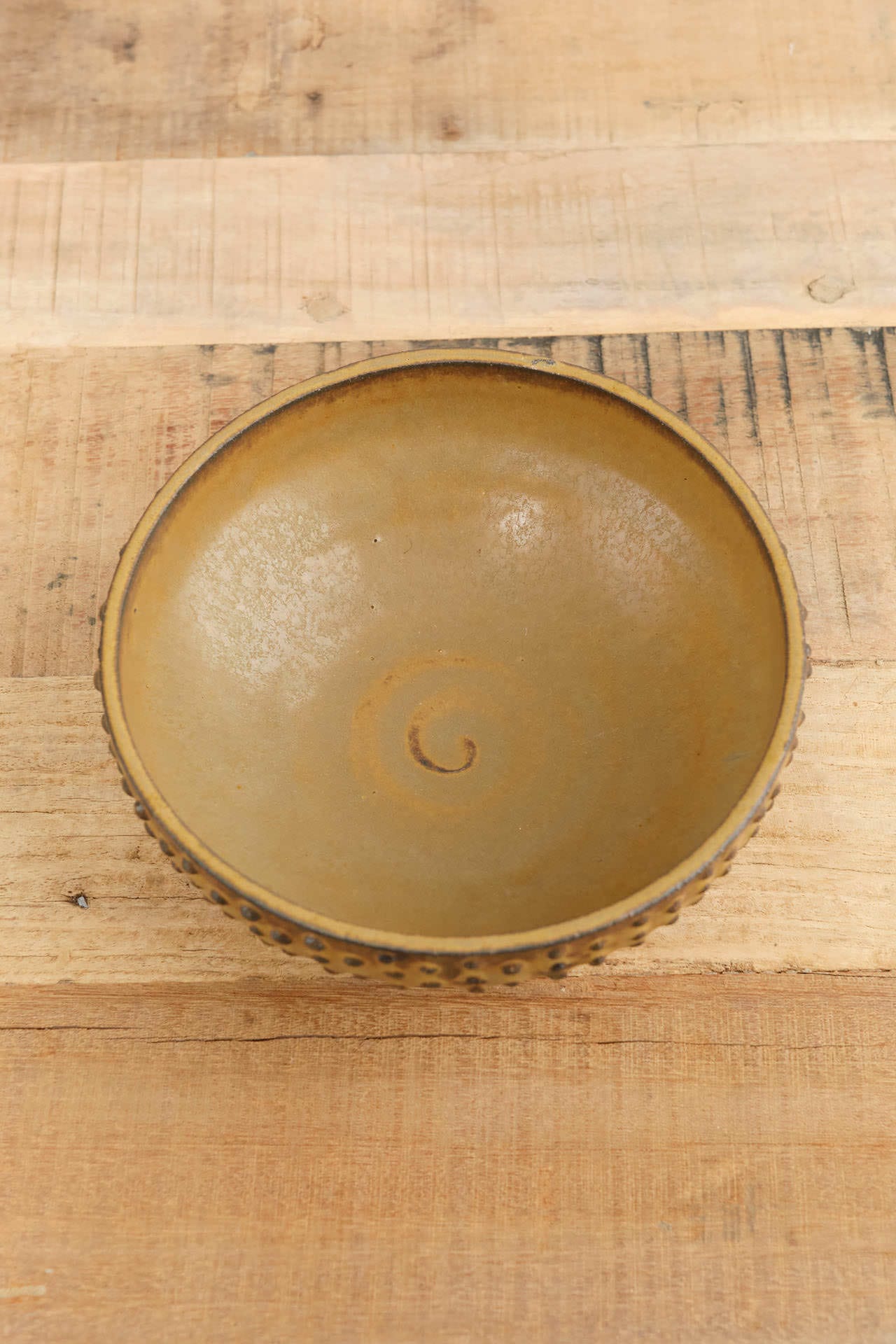 Lesley Anton Home Kitchen Dishware Dot Bowl in Kelp Kelp