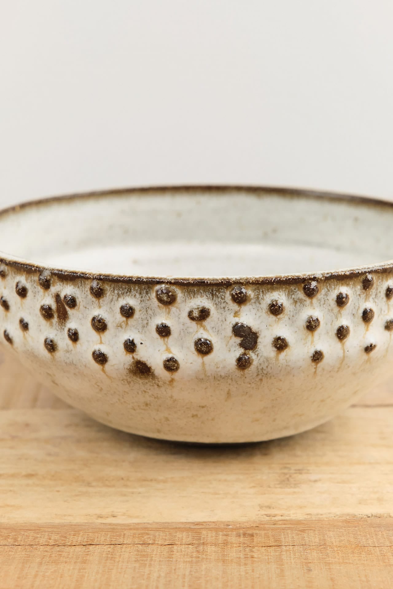 Lesley Anton Home Kitchen Dishware Dot Bowl in Moon Moon