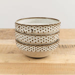 Lesley Anton Home Kitchen Dishware Dot Bowl in Moon Moon