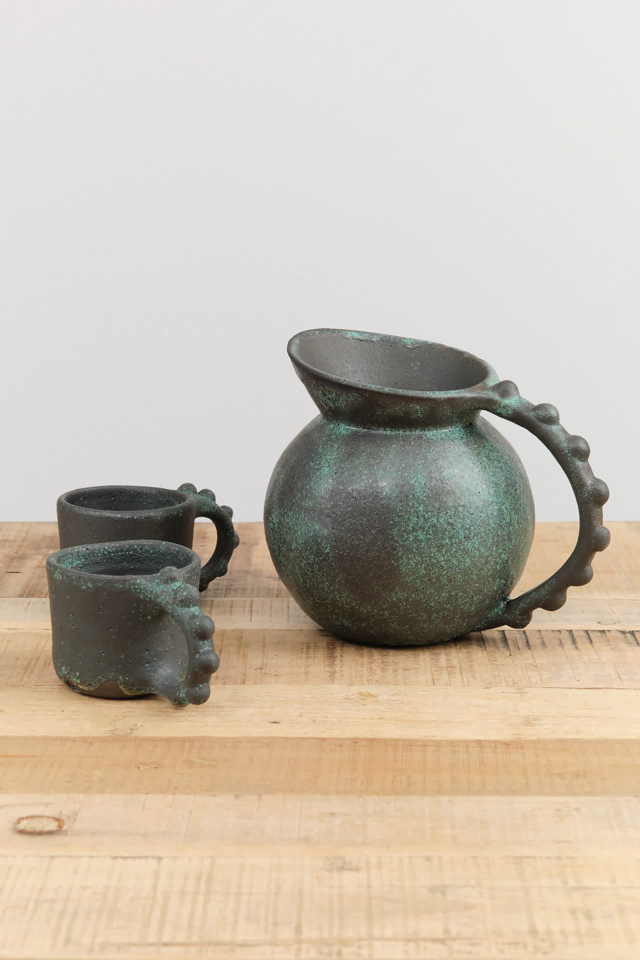 Lesley Anton Home Kitchen Pitchers Small Globe Bead Pitcher Copper