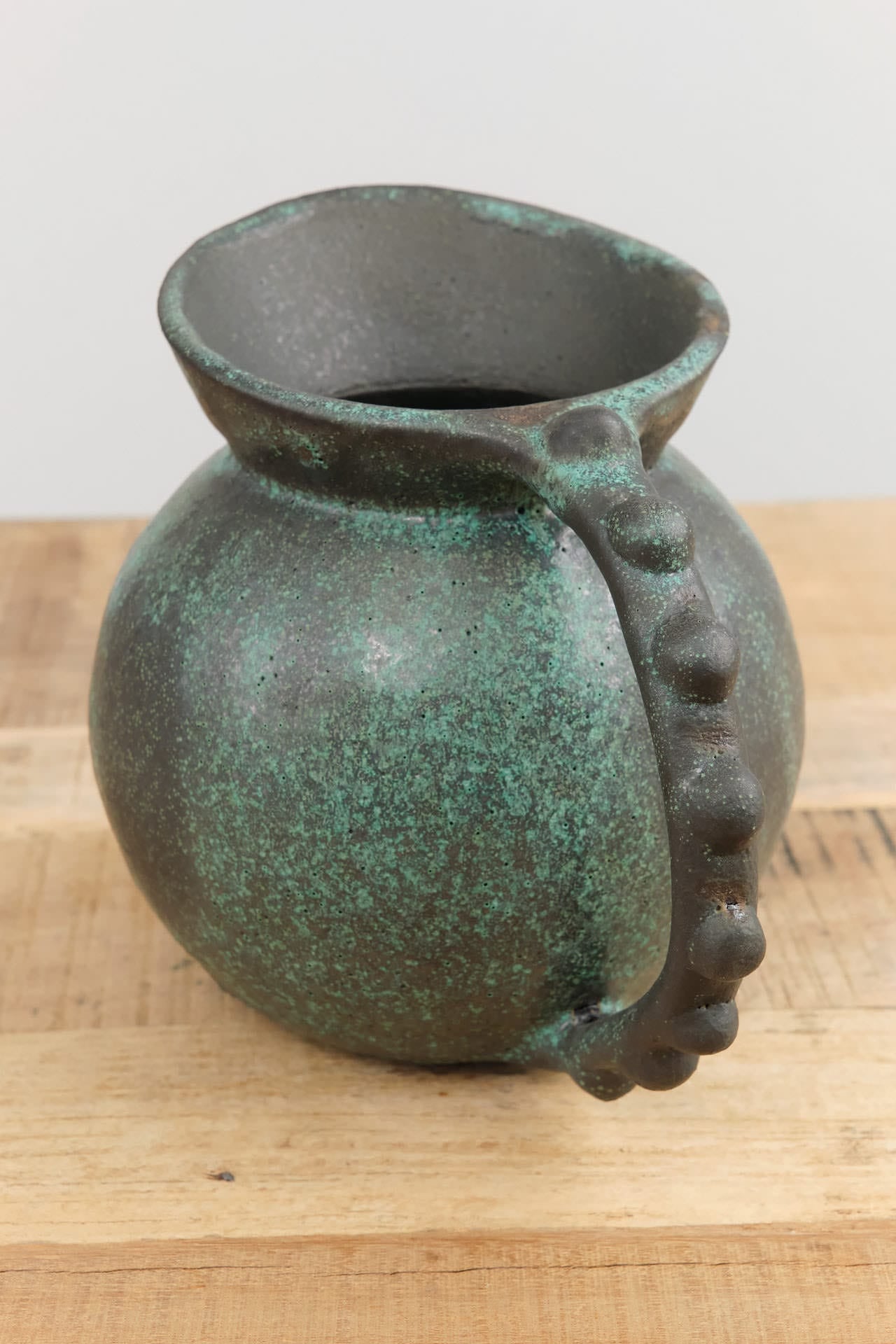 Lesley Anton Home Kitchen Pitchers Small Globe Bead Pitcher Copper