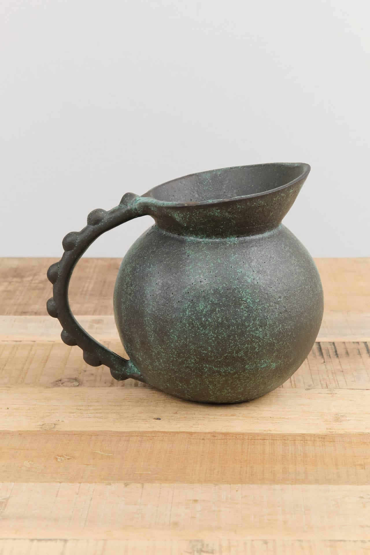 Lesley Anton Home Kitchen Pitchers Small Globe Bead Pitcher Copper