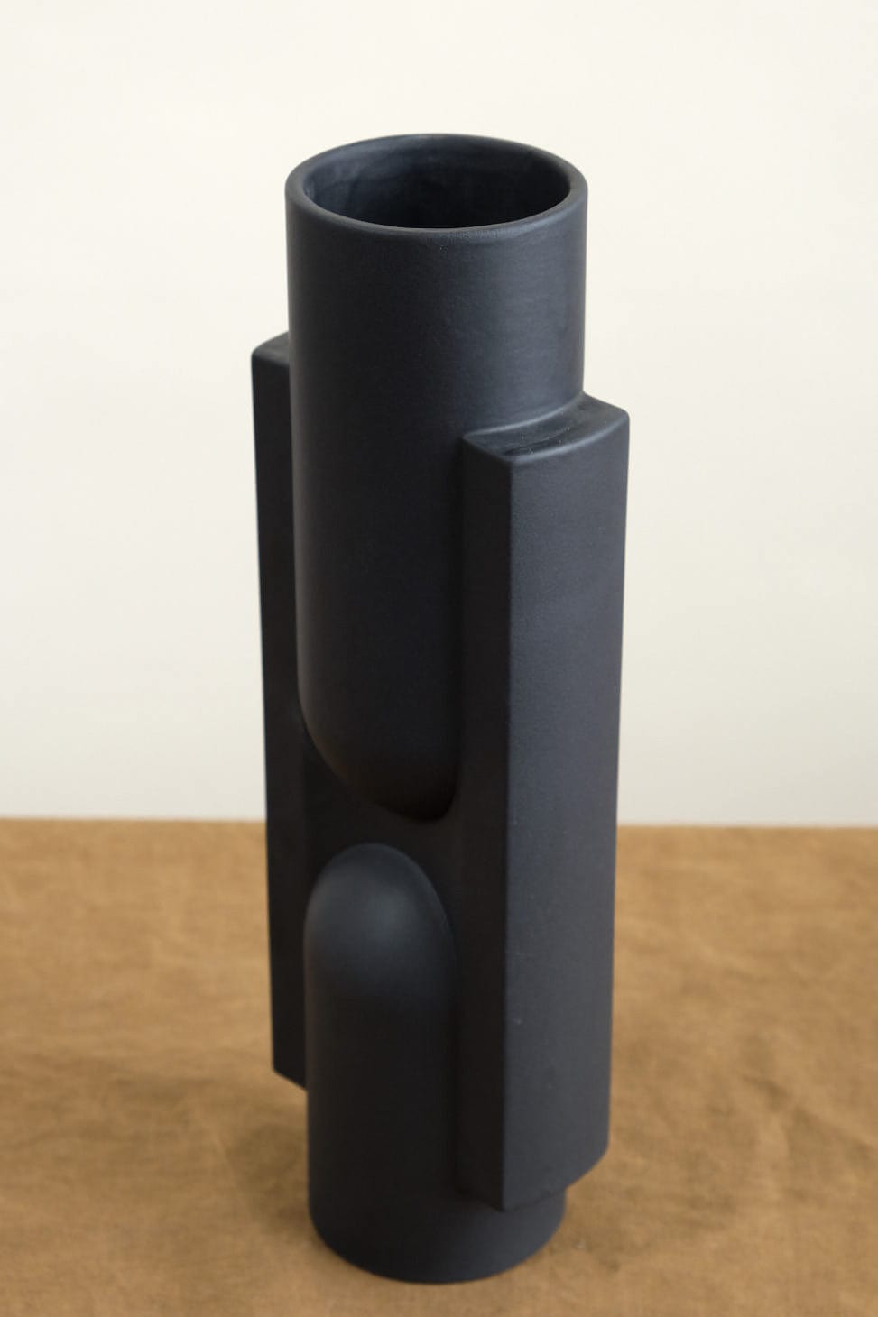 Side of Kala Vase in Coal