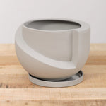 Light + Ladder Home Planters Small Vayu Planter in Stone Stone / 7.75” L X 7.75” W X 5” H