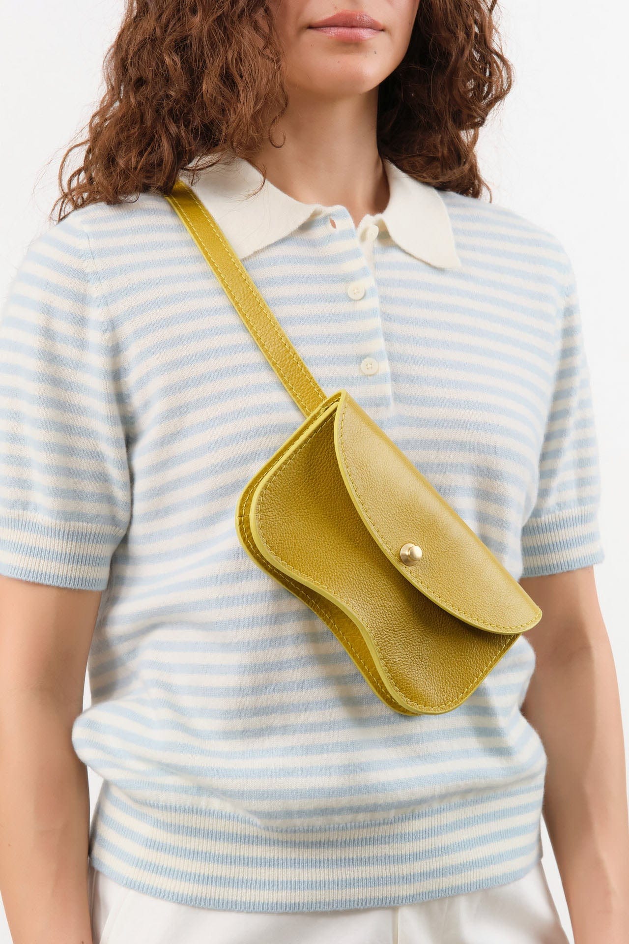 Lindquist Accessories Bags Faba Bag in Chartreuse Chartreuse / 4" H X 7.5" W X 1.5" D