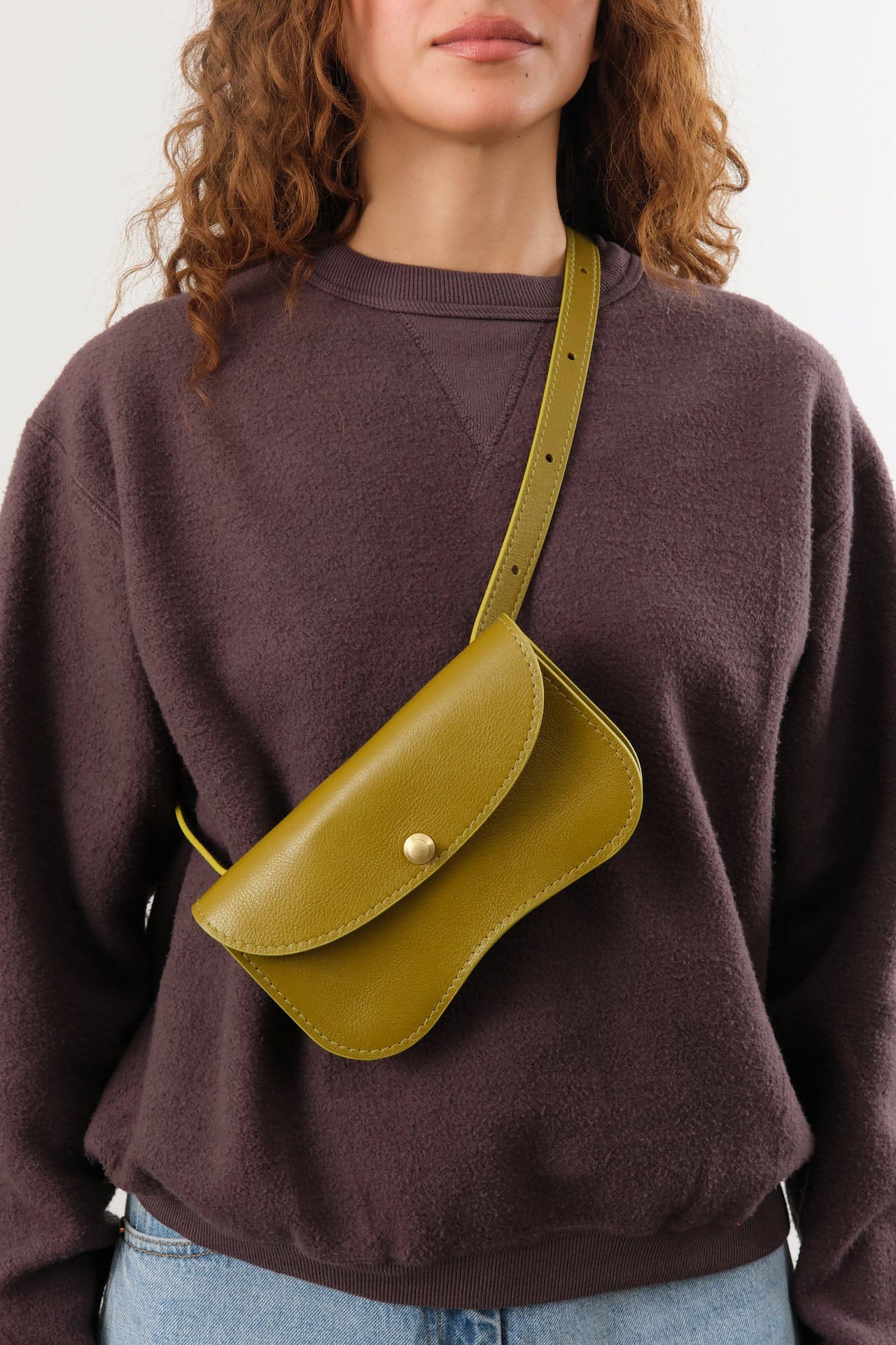 Lindquist Accessories Bags Faba Bag in Green Ochre Green Ochre / 4" H X 7.5" W X 1.5" D