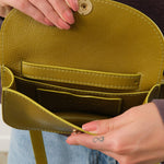 Lindquist Accessories Bags Faba Bag in Green Ochre Green Ochre / 4" H X 7.5" W X 1.5" D