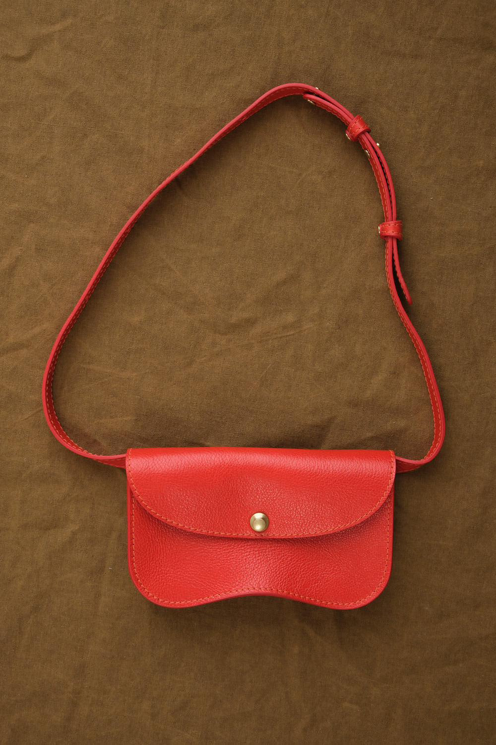Front view of Faba Bag in Persimmon