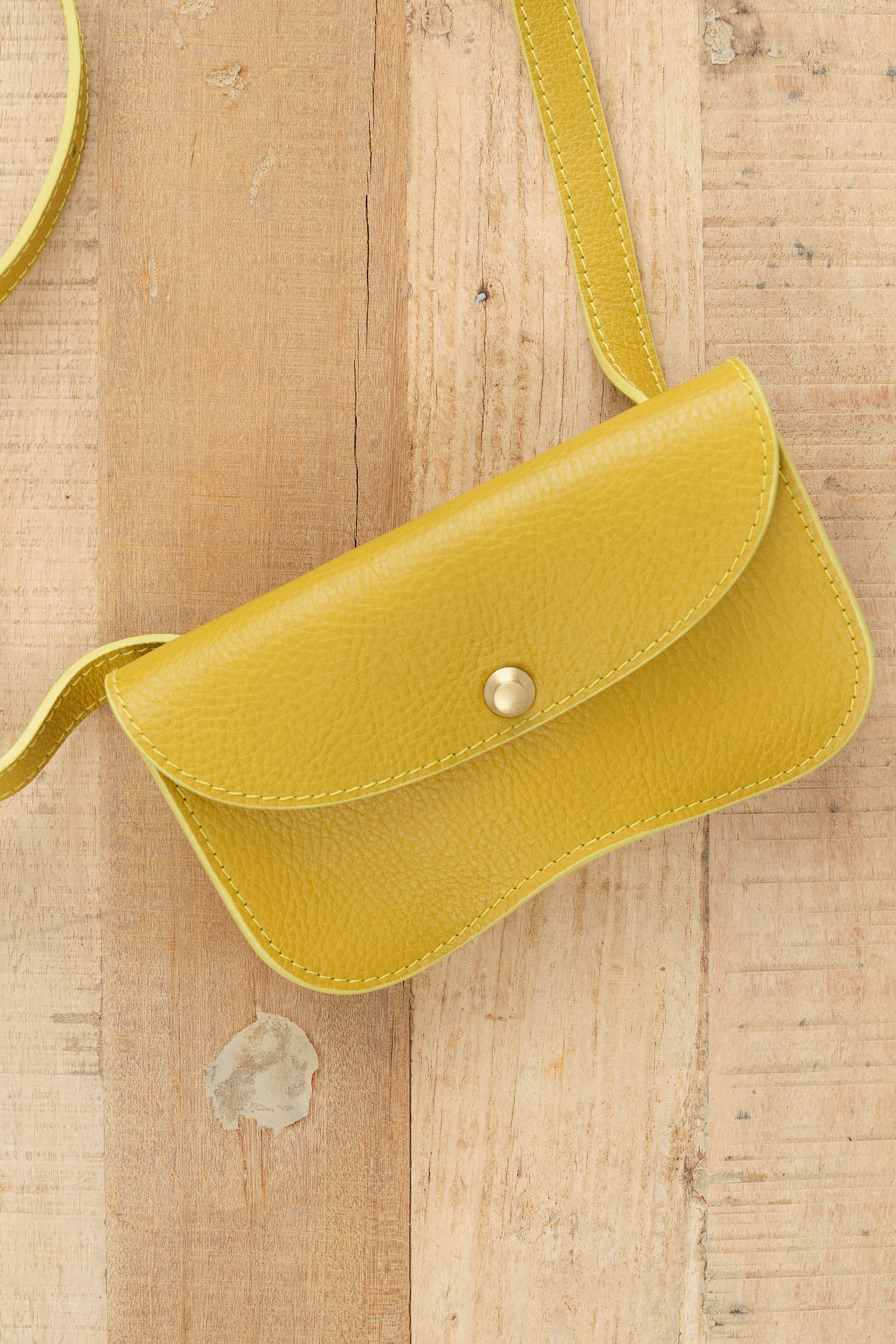 Chartreuse Faba Bag by Lindquist Leather