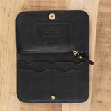 Lindquist Accessories Wallets Lina Wallet in Black Black / 7.75" L X 4.75" W X .5" D