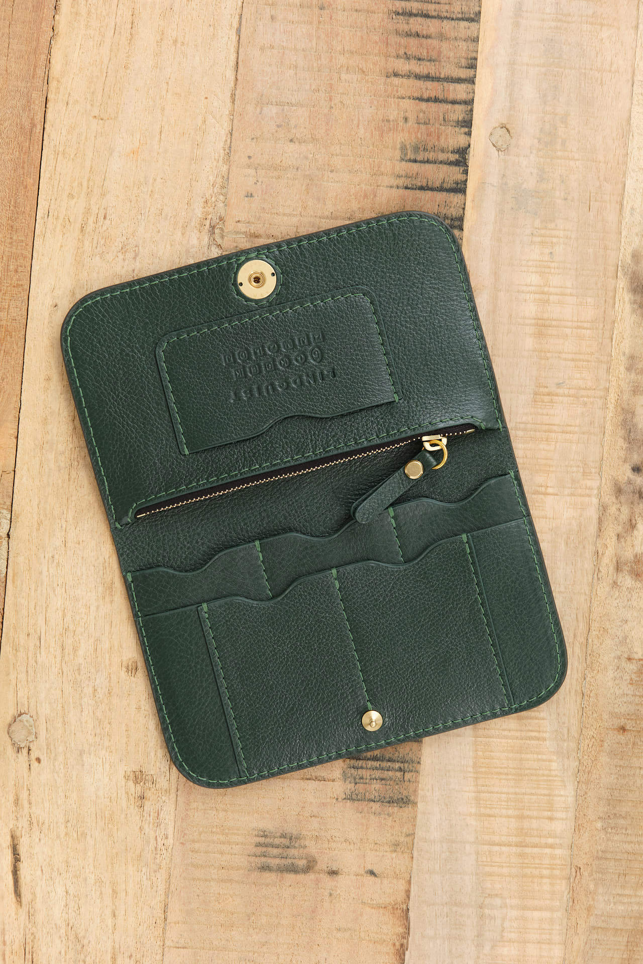 Lindquist Accessories Wallets Lina Wallet in Pine Pine / 7.75" L X 4.75" W X .5" D