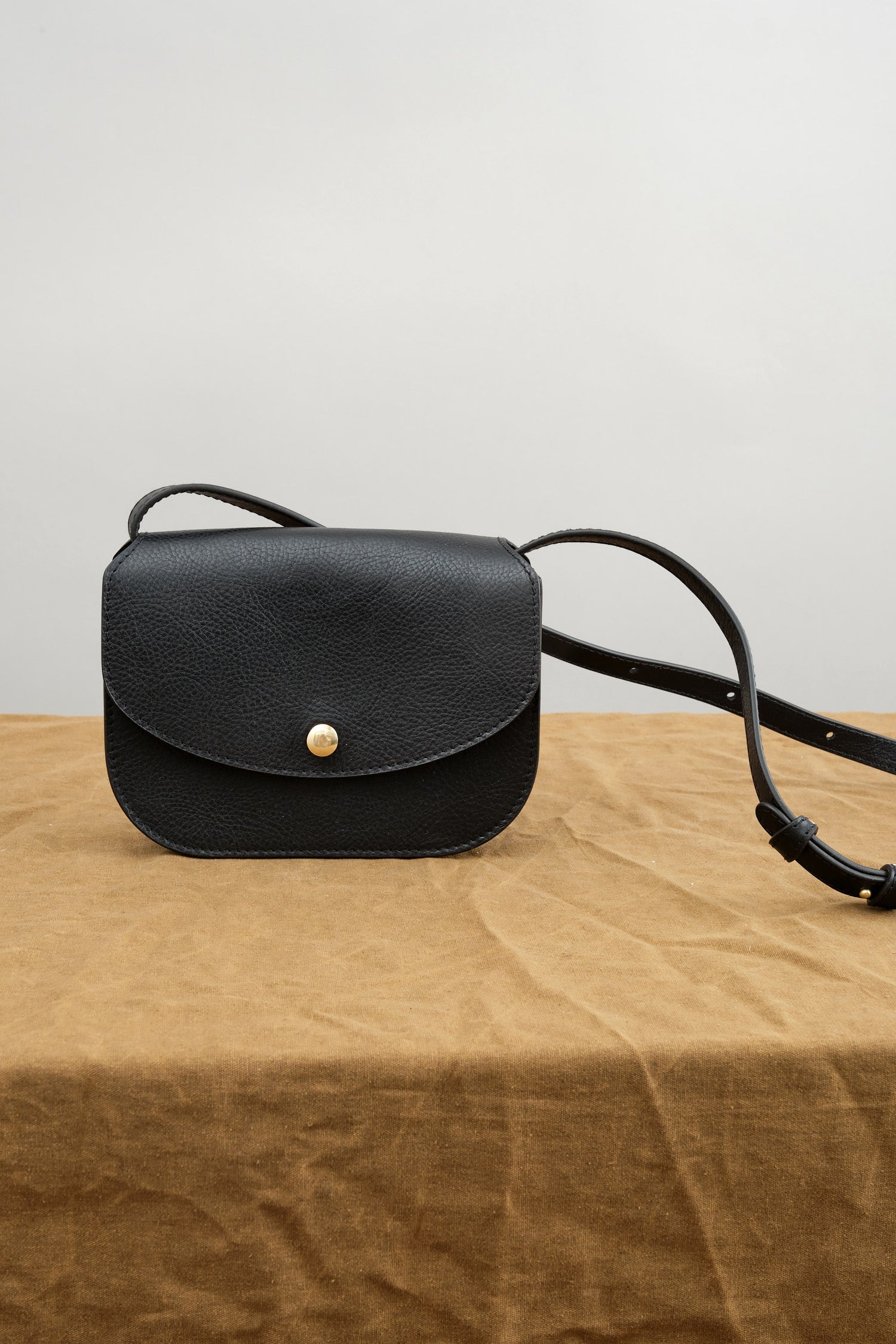 Front view of Po Bag in Black