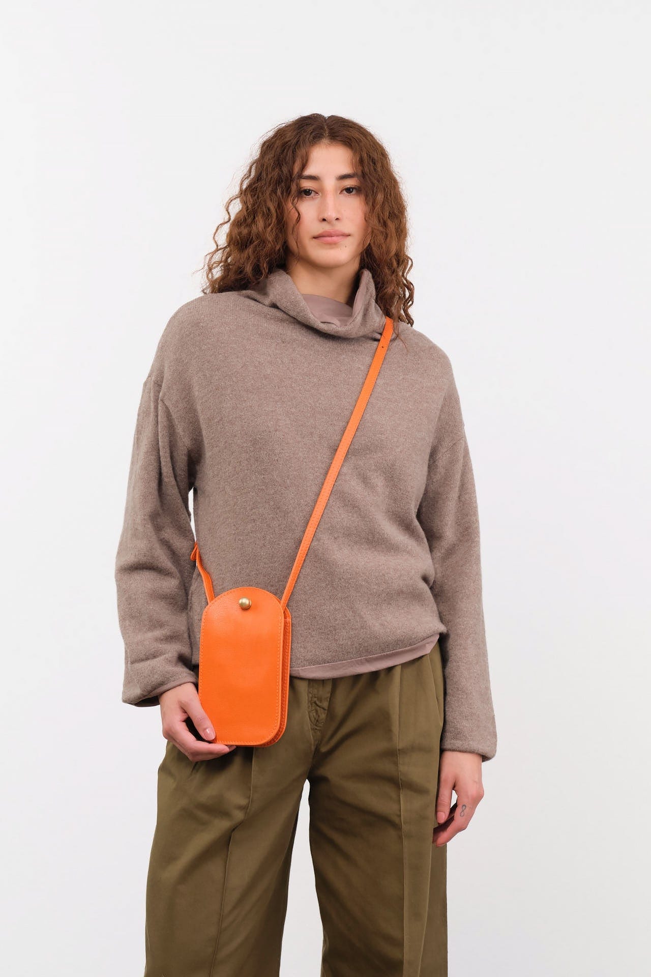 Lindquist Accessories Bags Segui Bag in Carrot Carrot / 8.5” H X 4.75" W X 1.5” D