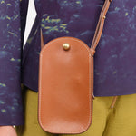 Lindquist Accessories Bags Segui Bag in Leather Brown Leather Brown / 8.5” H X 4.75" W X 1.5” D
