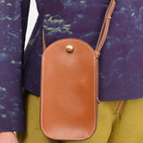 Lindquist Accessories Bags Segui Bag in Leather Brown Leather Brown / 8.5” H X 4.75" W X 1.5” D