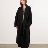 Lauren Manoogian Apparel Womens Sweaters Long Shawl Cardigan in Black