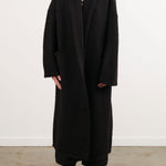 Lauren Manoogian Apparel Womens Sweaters Long Shawl Cardigan in Black