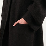 Lauren Manoogian Apparel Womens Sweaters Long Shawl Cardigan in Black