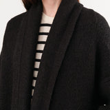 Lauren Manoogian Apparel Womens Sweaters Long Shawl Cardigan in Black