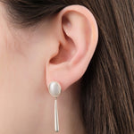 Loren Stewart Jewelry Earrings Cousteau Gem Links Earrings Pearl / Pair