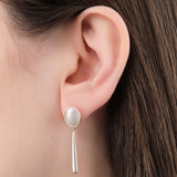 Loren Stewart Jewelry Earrings Cousteau Gem Links Earrings Pearl / Pair