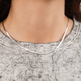 Loren Stewart Jewelry Necklaces Herringbone Necklace Sterling Silver / 16" Chain