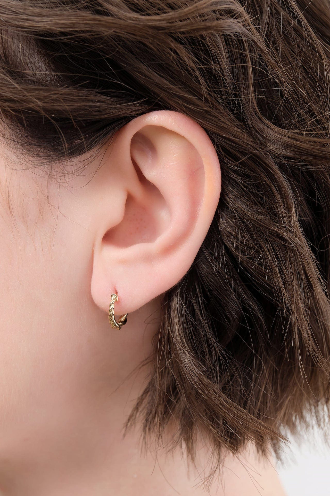 Loren Stewart Jewelry Earrings Linaea Huggies 14K Yellow Gold / Pair