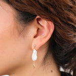 Loren Stewart Jewelry Earrings Marisol Earrings Pearl, White Sapphire and Citrine / Pair
