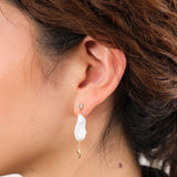 Loren Stewart Jewelry Earrings Marisol Earrings Pearl, White Sapphire and Citrine / Pair