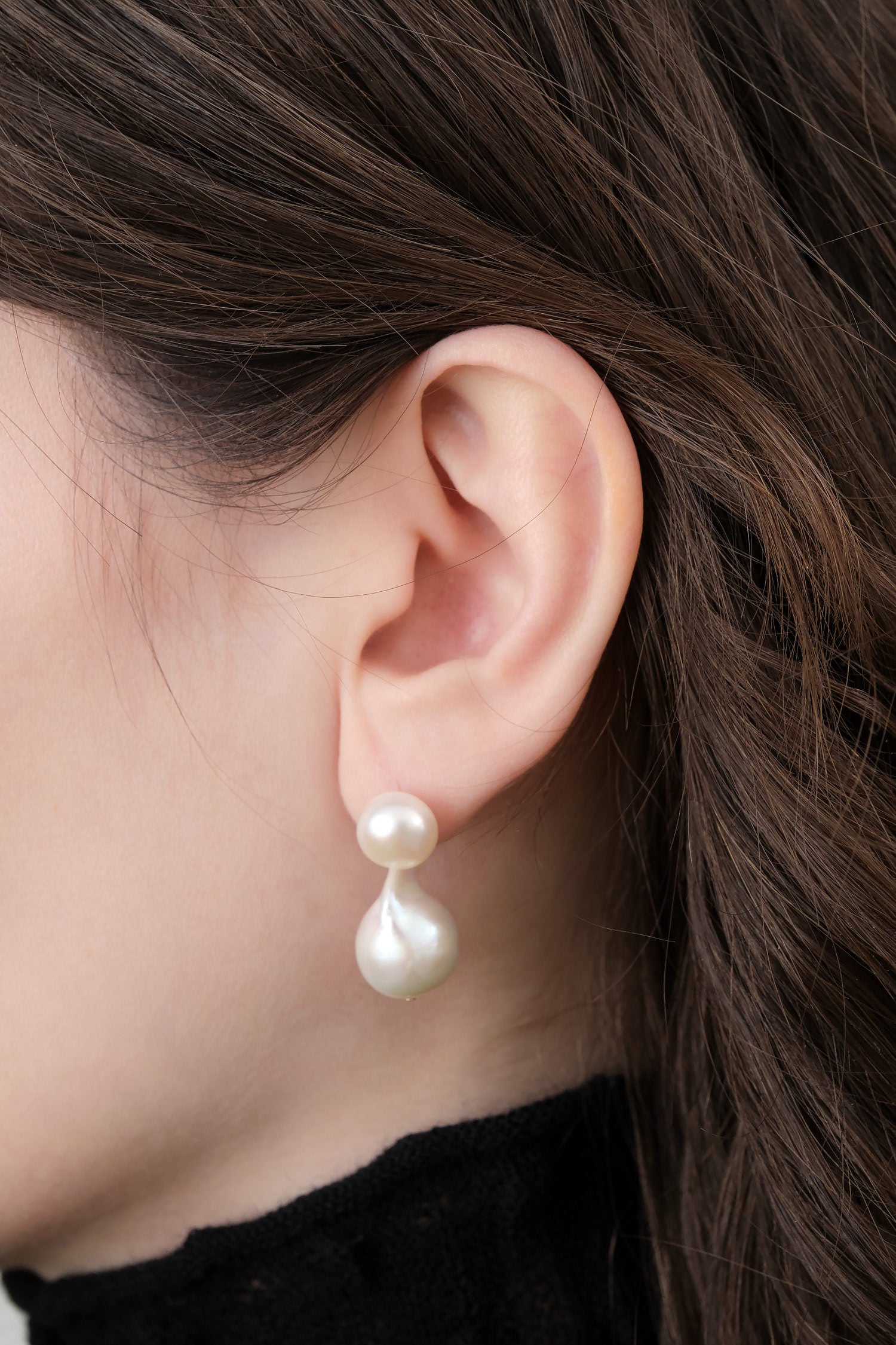 Nymph Earrings by Loren Stewart in Fresh Water Pearls