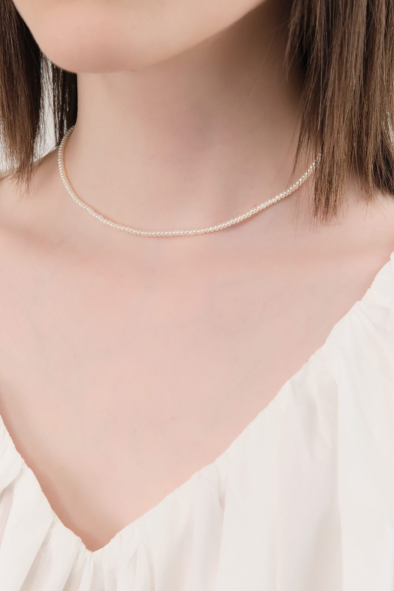 Loren Stewart Jewelry Necklaces Puff Love Choker Pearl / 14.5" Chain