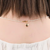 Loren Stewart Jewelry Necklaces Puff Love Choker Pearl / 14.5" Chain