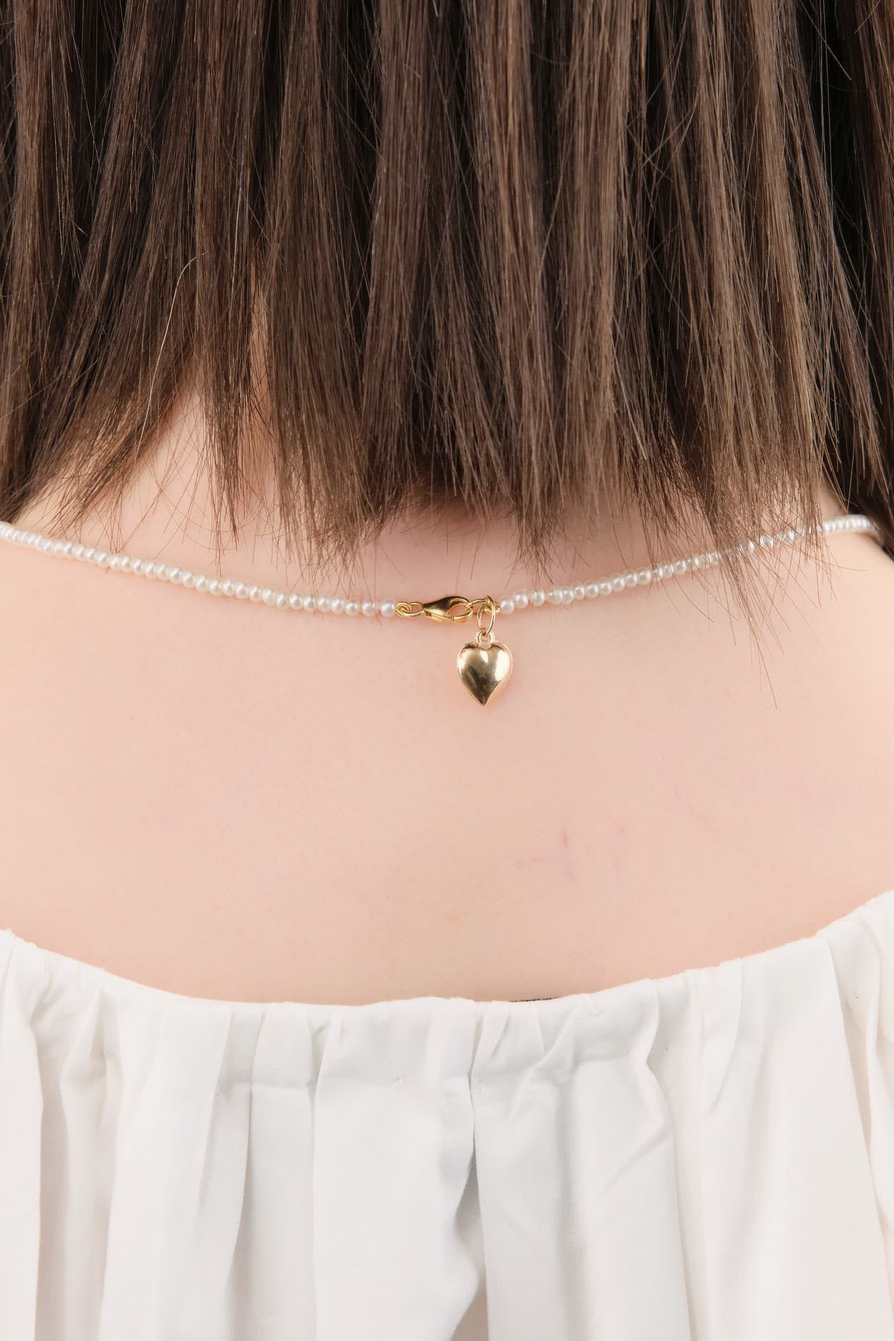 Loren Stewart Jewelry Necklaces Puff Love Choker Pearl / 14.5" Chain