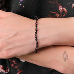 Loren Stewart Jewelry Bracelets Sable Bracelet Garnet / 7" Chain